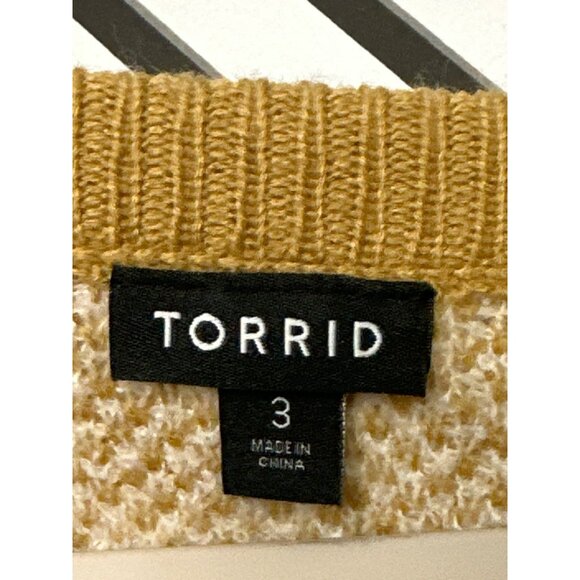 Torrid Soft Popcorn Knit Drop Shoulder Sweater | Leopard Print, Women's Size 3 - Picture 5 of 6